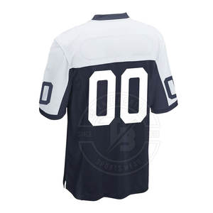 Maillot de football américain Vente à chaud en gros Personnalisé de haute qualité Respirant Grande taille à manches courtes - Product Image 2