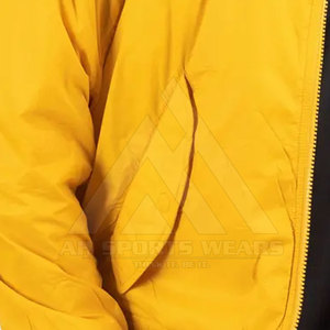 Offre spéciale, blouson d'aviateur pour hommes, vêtements de travail à fermeture éclair pour l'extérieur et l'hiver, blouson d'aviateur pour hommes de grande taille, veste à col montant - Product Image 4