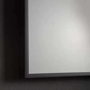 60x80 Framed <b>Mirror</b> with PVC Frame and Matt Black Edge - Product Image 4