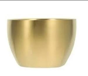 Bol de service en métal couleur cuivre uni simple Design élégant du bol de service le plus vendu Bol de service en métal fait à la main en gros - Product Image 1