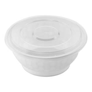 ProTakeOut - Juego de 120 Recipientes Blancos para Fideos de 36 oz, Aptos para Microondas, con Tapas (40/6), Duraderos, Reutilizables y Resistentes a Fugas - Product Image 1