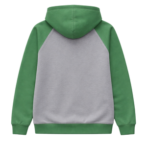 Sweat à capuche à manches raglan gris acier 08 Sororité grecque pour femmes Rose et vert Sororité universitaire Sweat à capuche élégant décontracté Vêtements - Product Image 4