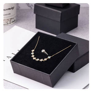 Caja de joyería de papel Kraft, anillo, collar, pulseras, brazaletes, embalaje, caja de exhibición de regalo, caja, envoltura de regalo para fiesta de cumpleaños de boda - Product Image 4