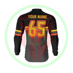 Camiseta de Motocross para Hombre, Precio al por Mayor, Manga Larga, 100% Poliéster, Secado Rápido, Transpirable - Product Image 2
