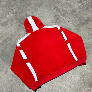 Conjunto de sudadera con capucha y pantalones de chándal de talla grande para hombre Baggy French Terry Cotton Soft Solid Flared Hood Winter Streetwear - Product Image 3