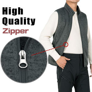 Veste polaire personnalisée pour l'extérieur en hiver avec impression de logo, broderie, veste chaude sans manches, mode Streetwear, usine OEM - Product Image 4