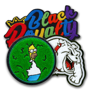 Surtido de parches de letras bordadas con purpurina de chenilla a granel, 8cm, 5,5 cm, borde cortado con láser, etiqueta tejida, poliéster, estilo Phnom Penh - Product Image 3