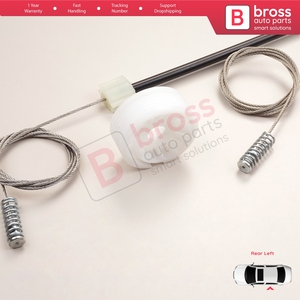 ชุดซ่อมมอเตอร์กระจกหน้าต่างด้านหลังซ้าย รุ่น BWR5035 สำหรับรถยนต์ซีรีส์ 5 E60 E61 ปี 2003-2010 แบบ 4/5 ประตู รหัสอะไหล่ 51357184745 - Product Image 3