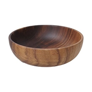 Bol à salade en bois fait main bol rond en bois d'acacia pour vaisselle maison hôtel ustensiles de cuisine meilleure qualité en toute sécurité - Product Image 2