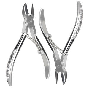 Juego de cortadores de uñas de acero inoxidable con pulido de espejo, cortadores de uñas con punta de resorte individual con asas rusas - Product Image 1