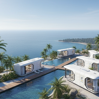 Pod écologique moderne pour capsule préfabriquée pour maison et centre de villégiature