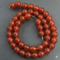 Perles en gros Beadsnfashion, pierres précieuses rondes Caroline de 8 mm, pour la fabrication de bijoux DIY, colliers, bracelets, boucles d'oreilles, modèle MGB-169