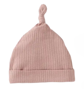 Chapeau noué pour bébé en coton, super doux, design côtelé, tendance, voyage en plein air, réglable, unisexe, produit en gros - Product Image 3