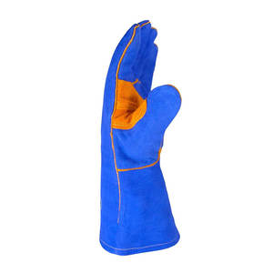 Guantes de Soldadura Ligeros Resistentes al Fuego de Piel de Vacuno de Primera Calidad con Forro de Algodón y Protección Completa para el Pulgar para Uso TIG en Entornos Industriales y de Taller - Product Image 4