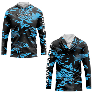 T-shirt de cyclisme à capuche personnalisé pour homme, manches longues, t-shirt d'extérieur, protection UV, vêtements de pêche, chemise à capuche de chasse, vêtements de randonnée pour homme - Product Image 6