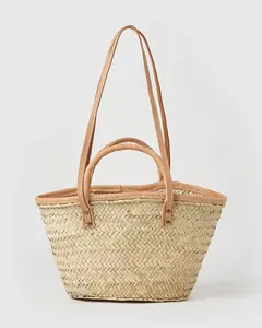 Style Meets Sustainability: Personalized Palm Leaf Bags for You Tote bag style High Quality Moroccan Handmade