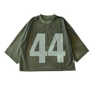 T-shirt en maille Boxy ample surdimensionné léger avec étoile brodée et décoration à glissière motif solide en spandex - Product Image 6