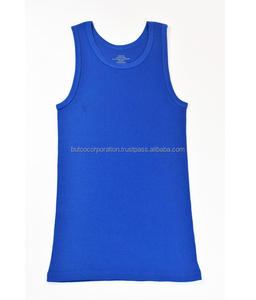 Vente en gros de débardeurs 100% coton personnalisés Gym Fitness batteur à sueur côtelé respirant pour hommes décoration de broderie de style décontracté - Product Image 4