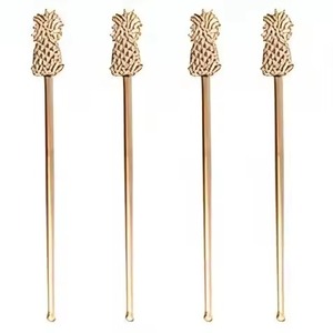 ชุดช้อนคนสแตนเลสแบบนำกลับมาใช้ใหม่ได้304สำหรับเครื่องดื่มสำหรับร้านกาแฟและร้านอาหาร2ชิ้น - Product Image 2