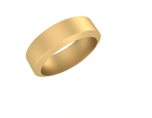 18K 22K เครื่องประดับทองแท้หรูหราแหวนหมั้นแหวนซ้อนกันได้สำหรับผู้หญิงและผู้ชาย2มม. เครื่องประดับทองคำบริสุทธิ์ OEM - Product Image 1