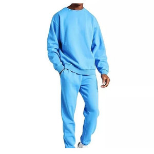 Vente en gros Logo personnalisé Sweat-shirt à col rond pour hommes pour l'hiver Ensemble de pantalons de survêtement Ensemble de 2 pièces en polaire décontracté Jogging Jogger Suit - Product Image 6
