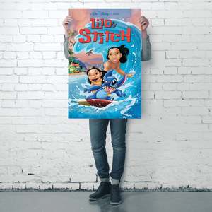 For Disney Lilo & Stitch Wave Surf <b>Poster</b> Modern Design Style for Wall Decor Made of Paper - Product Image 4
