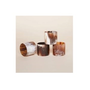 Servilletero de cuerno de búfalo decorativo para mesa de Hotel y hogar, de tamaño personalizado servilletero, forma redonda para artículos de mesa, servilletero Natural - Product Image 3