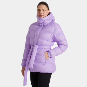 Veste matelassée pour femme de haute qualité, personnalisée, noire, OEM, fermeture éclair intégrale, ourlet réglable et matelassée, veste d'hiver en duvet pour femme - Product Image 5