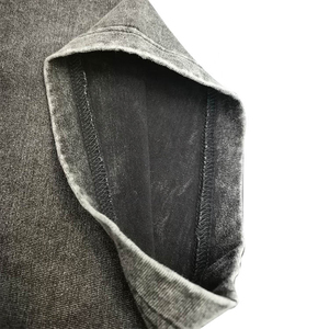 Camiseta lavada con ácido de peso pesado 2025 vintage con logotipo personalizado Camiseta lisa de manga corta en blanco para hombre Ajuste de gran tamaño con estampado personalizable - Product Image 4