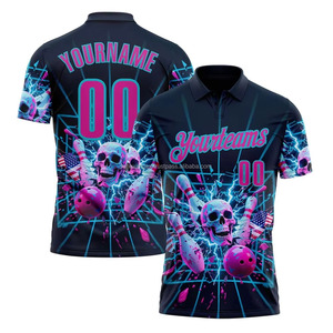 Camiseta de Golf Personalizada para Hombre, Antiarrugas, Deportiva, Transpirable, de Spandex/Poliéster, Manga Corta, con Bolsillo, Ropa Casual al por Mayor - Product Image 3