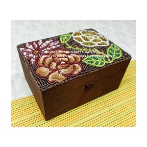 Lo último en tela de trabajo con cuentas a mano, caja de joyería de calidad superior multicolor ponderada ligera, dimensiones de 7x5x3,5 pulgadas para regalar - Product Image 1