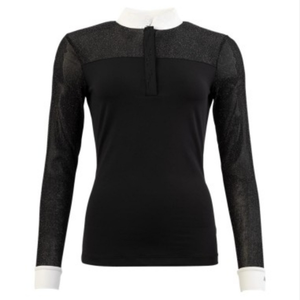Camisa de Equitación Elegante para Mujer, Tejido Elástico Atlético, Absorbe la Humedad, Transpirable, Cómoda, Ligera y de Alto Rendimiento - Product Image 1