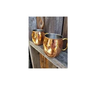 Tazas de mula de cobre sólido orgánico hechas a mano de La India para cerveza de jengibre, taza de mula con logotipo personalizado, tazas grabadas para eventos - Product Image 5