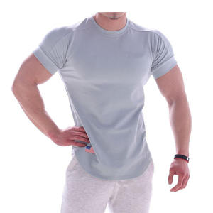 Confortable personnalisé hommes Fitness athlétique Polyester Gym T-Shirts respirant doux Sport vêtements d'entraînement en gros grande taille - Product Image 1