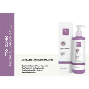 เจลล้างหน้า TTO Clinic 200 มล. ผสมทีทรีออยล์ กรดซาลิไซลิก และกรดไฮยาลูรอนิก สำหรับรักษาสิว ทำความสะอาดรูขุมขนอย่างล้ำลึก - Product Image 2