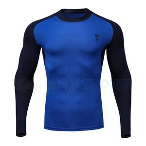 Camisas de compresión de fitness sin costuras de secado rápido de alta calidad para hombre, pantalones cortos deportivos de verano de poliéster Spandex con estampado personalizado de talla grande - Product Image 4