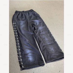 กางเกงวอร์มประดับเพชรเทียม ขายส่ง ราคาถูก คุณภาพสูง บริการ OEM รับทำโลโก้ ขายดีที่สุด - Product Image 2