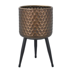 Premium quality Galvanized Planter Flower <b>Pot</b> Garden & Home Decorations Metal Round Tub Garden Planter with rustic stand - Product Image 3