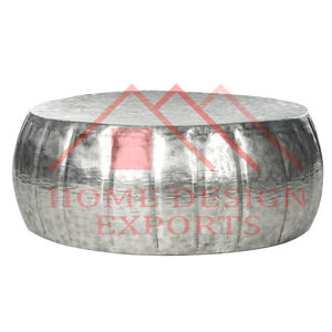 Aluminum Metal Hammered Design Coffee Table Furniture For Living Room Decor Center Table In Antique finished - Product Image 3