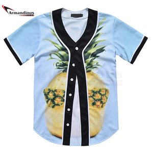 บริการ OEM ผ้าตาข่าย Unisex วิทยาลัยเบสบอลเสื้อเจอร์ซีย์ - Product Image 4