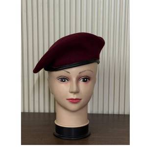 Outdoor Formal Unisex <b>Beret</b> Cap 100% <b>Wool</b> Custom Design for Sports Camping Cycling Jungle Activities All-Season Factory - Product Image 1