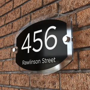 <span class=keywords><strong>Plaque</strong></span> d'adresse personnalisée personnalisée murale flottante en acrylique <span class=keywords><strong>plaque</strong></span> signalétique de porte numéro de maison panneau de rue - Product Image 5