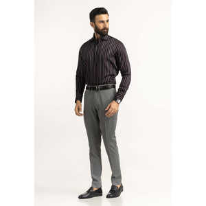 Camisas de Vestir Modernas a Rayas FS-STR25-251, 100% Algodón Popelina, Manga Larga, Casual, Antiarrugas, Tallas 3XL-6XL para Verano y Otoño - Product Image 6