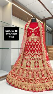 Gran demanda de Lehenga Choli indio para decoración de celebración de bodas y aniversarios para ropa nupcial de proveedor de India - Product Image 3