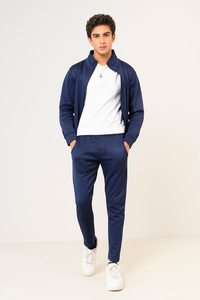 Ensemble de survêtements d'hiver pour hommes coupe normale logo personnalisé survêtement de jogging en polaire technique respirant séchage rapide léger 100% coton - Product Image 6