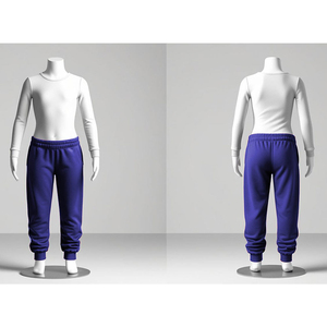 Men's Winter <b>Trousers</b> New Style Cotton Polyester Fleece Breathable Solid Color Street Wear Design Washed Pants - Product Image 1