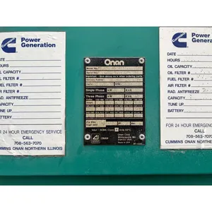 Groupe électrogène diesel industriel triphasé d'occasion 125 kW 480 V, groupe électrogène de secours commercial fermé - Product Image 5