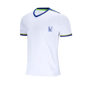 Ropa de Entrenamiento, Nuevo Diseño Personalizado, Camiseta de Fútbol Transpirable de Secado Rápido para Hombre Adulto, Manga Corta, Cuello en V, Material Duradero - Product Image 2