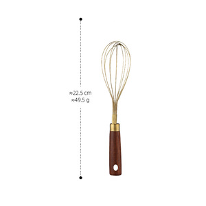 Batteur à œufs en acier inoxydable <span class=keywords><strong>EB08</strong></span> avec manche en bois Fouet à crème manuel pour la cuisine domestique Utilisation de la pâtisserie - Product Image 6
