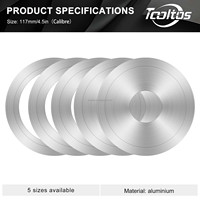 Boasta Jewelry Anneau réducteur en aluminium pour adaptateur de fiole, pour machine de coulée sous vide, convertisseur de taille de fiole en acier, pour la fabrication DIY
